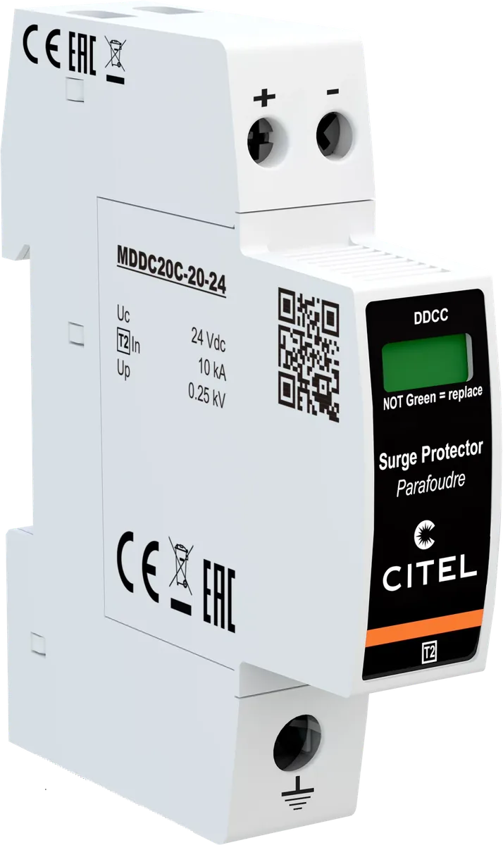 Устройство защиты от импульсных перенапряжений Citel DDC20C-20-24 (828210311), тип 2, компактный, AC/DC