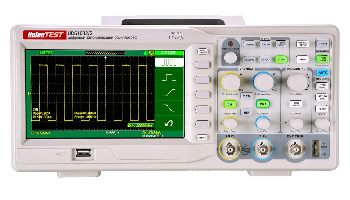 Осциллограф UnionTEST UDS1032/2