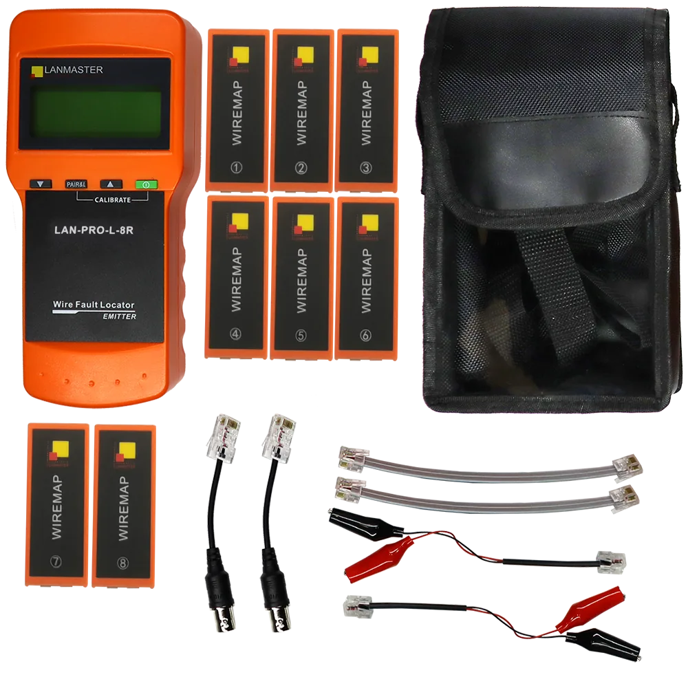 Кабельный тестер с измерением длины 8 ответных частей LANMASTER