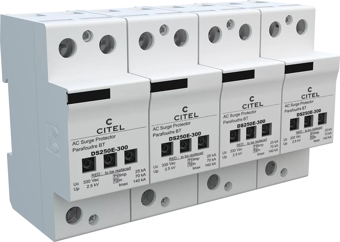 Устройство защиты от импульсных перенапряжений Citel DS254E-300 (3371), высокоэнергетическое, тип 1+2