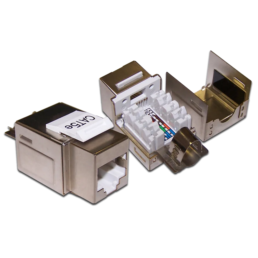Модуль LANMASTER Keystone, RJ45, кат.5E, STP, 90 градусов
