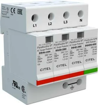 Устройство защиты от импульсных перенапряжений Citel DS44-280/G (461112), тип 2