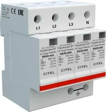 Устройство защиты от импульсных перенапряжений Citel DS44-600 (461702), тип 2