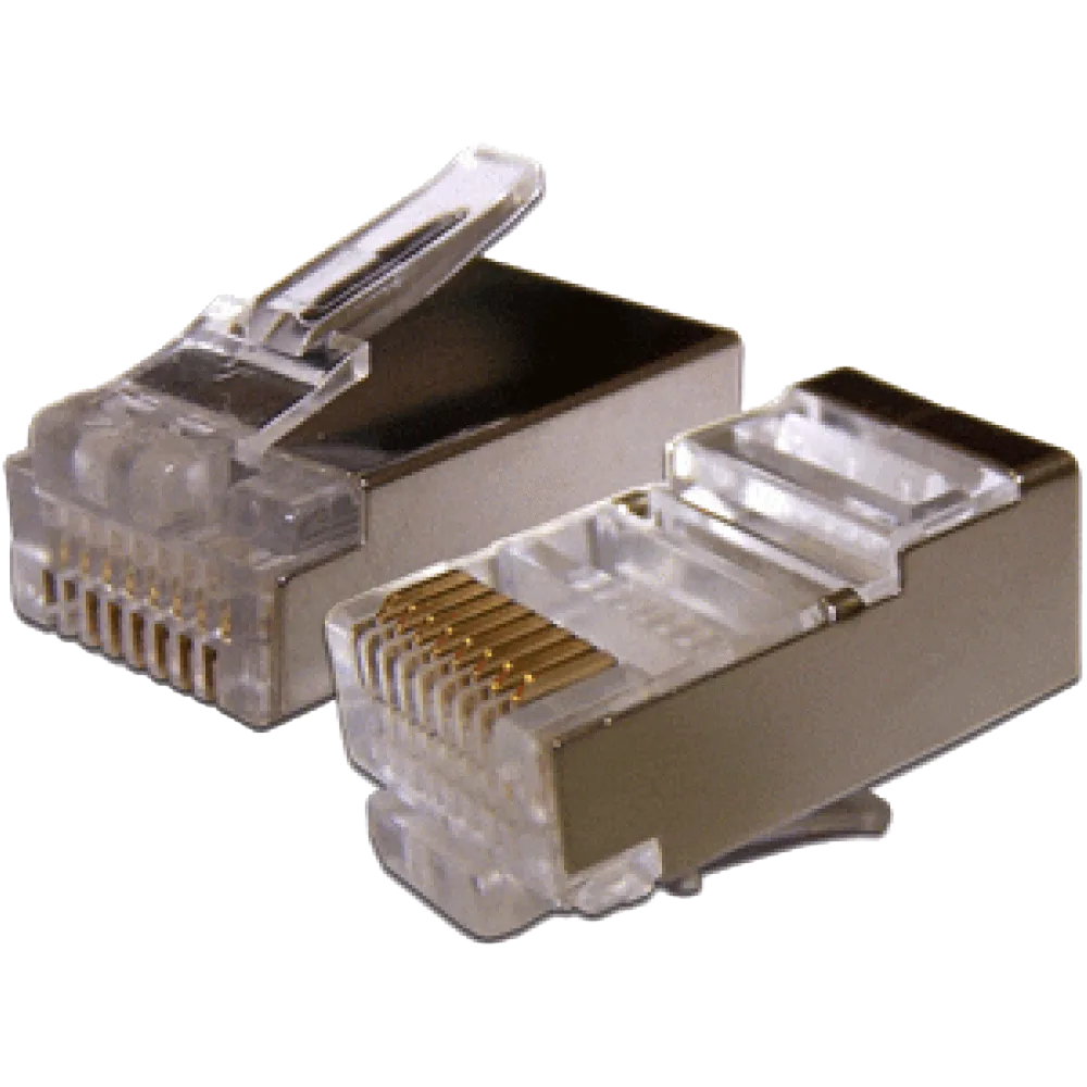 Коннектор LANMASTER RJ-45 STP 8P8C, универсальный, cat.6A, 100 шт.