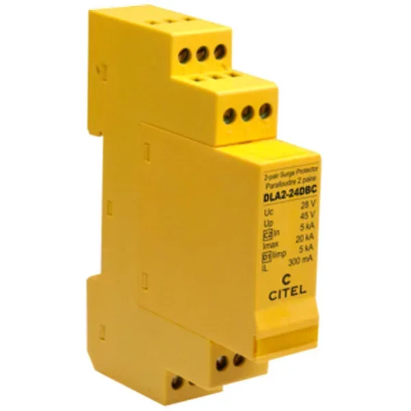 Устройство защиты от импульсных перенапряжений Citel DLA2-24DBC (640331), 2 пары, сети 4-20 мA