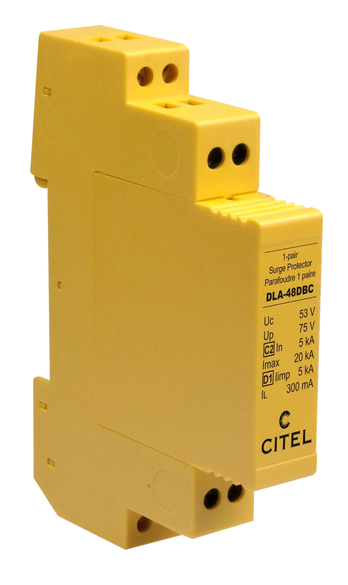 Устройство защиты от импульсных перенапряжений Citel DLA-48DBC (640421), 1 пара, сети Fipway, WorldFIP, FieldBus-h2