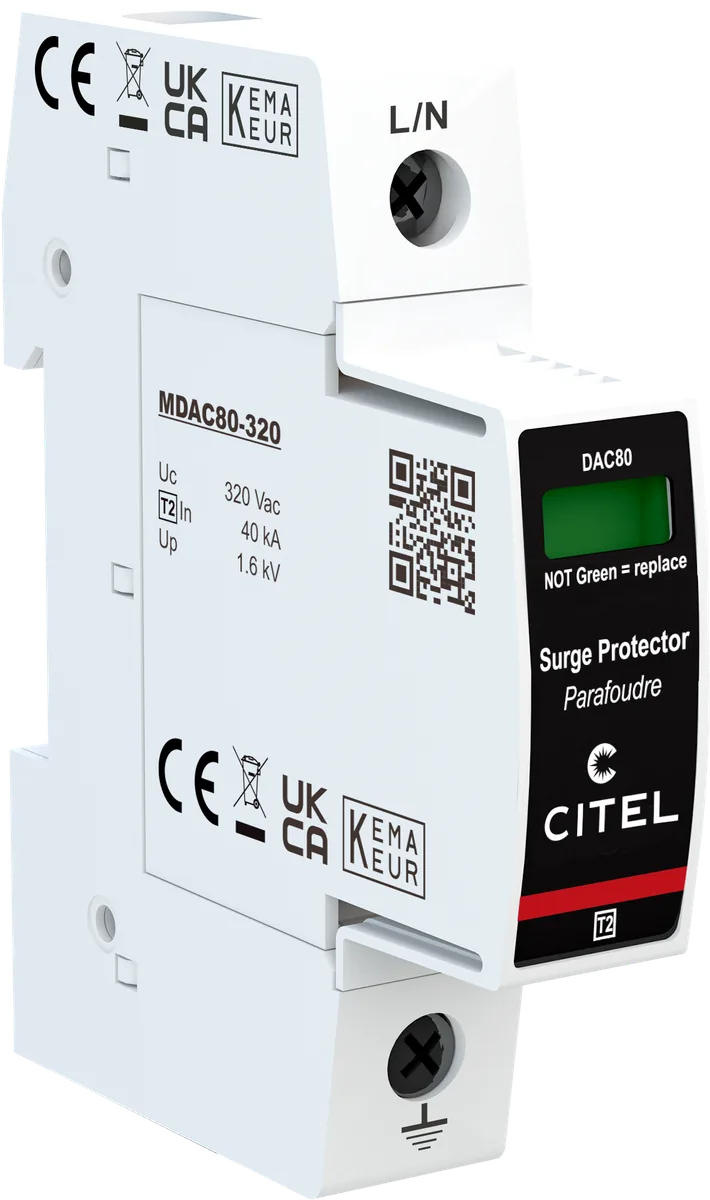 Устройство защиты от импульсных перенапряжений Citel DAC80-10-320 (821210311), тип 2, Imax 80 кА