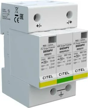 Устройство защиты от импульсных перенапряжений Citel DS50PV-800G/51 (480281)