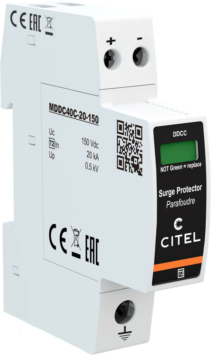Устройство защиты от импульсных перенапряжений Citel DDC40C-20-150 (828410711), тип 2, компактный, AC/DC