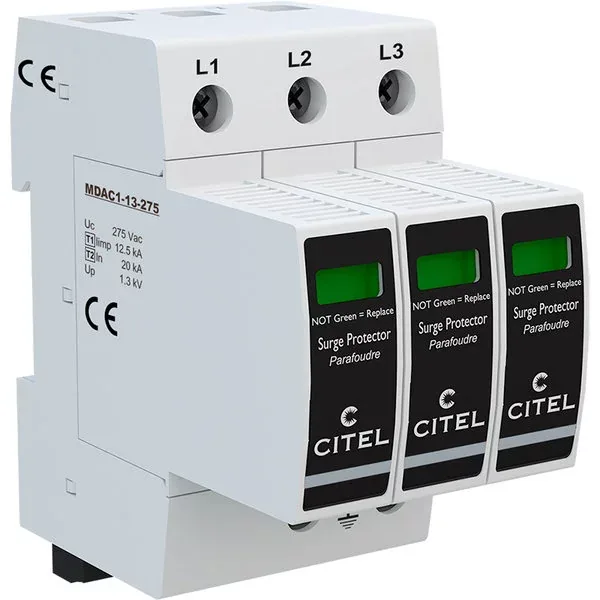 Устройство защиты от импульсных перенапряжений Citel DAC1-13S-30-275 (821710223), тип 1+2