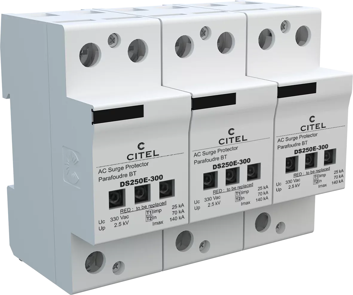 Устройство защиты от импульсных перенапряжений Citel DS253E-300 (3350), высокоэнергетическое, тип 1+2