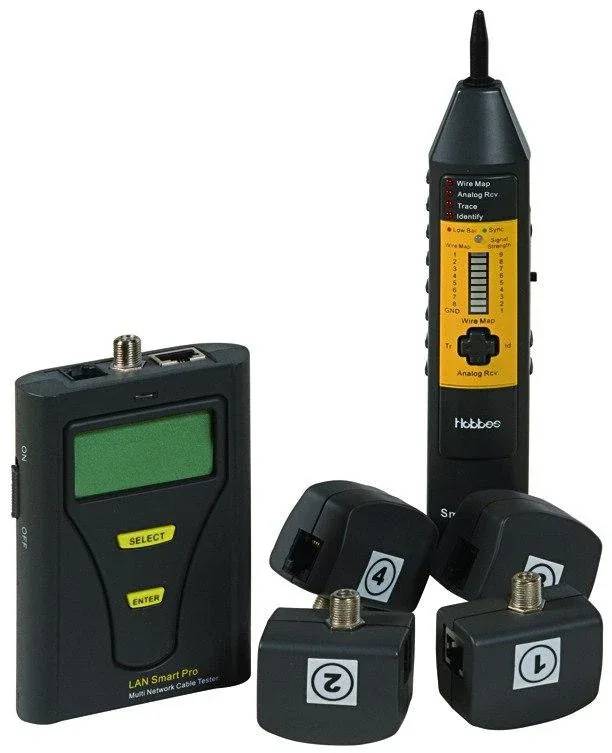 Сетевой тестер и набор щупов Hobbes LANsmart Pro 256003PK