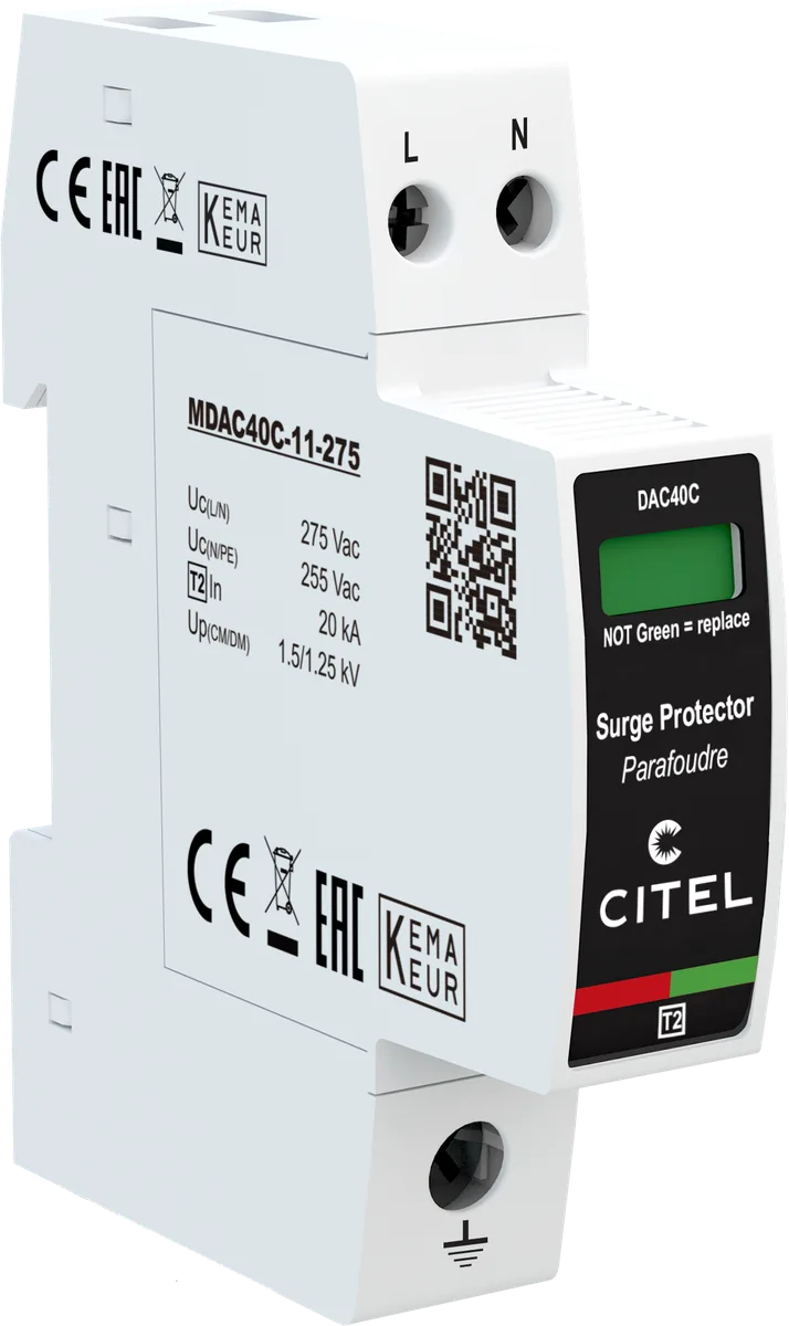 Устройство защиты от импульсных перенапряжений Citel DAC40C-11-275 (821520211), тип 2