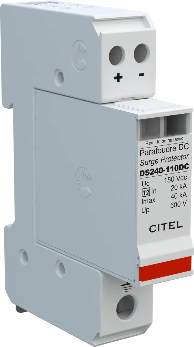 Устройство защиты от импульсных перенапряжений Citel DS240-110DC (310701), 2-полюсный, защита сети 110В постоянного тока