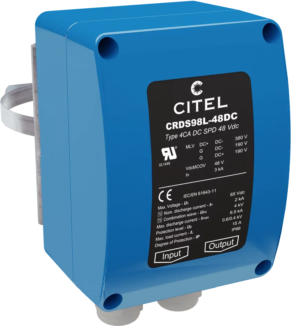 Устройство защиты от импульсных перенапряжений Citel CRDS98L-48DC/KF (3519452), защита сети 48В постоянного тока
