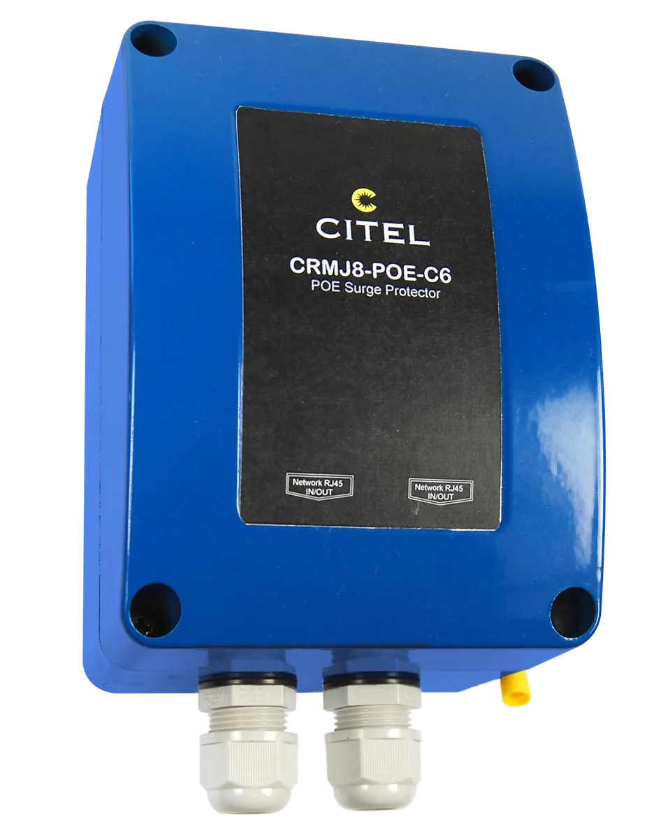 Устройство защиты от импульсных перенапряжений Citel CRMJ8-POE-C6 (581529) уличной установки с PoE, IP66