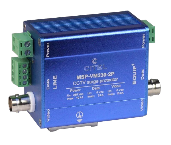 Устройство защиты от импульсных перенапряжений Citel MSP-VM230-2P (420431) для камер видеонаблюдения