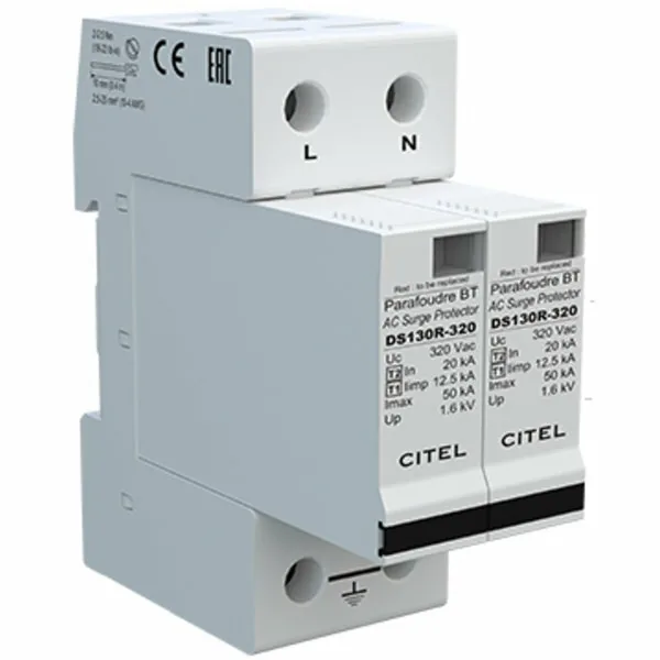 Устройство защиты от импульсных перенапряжений Citel DS132RS-320 (571912), тип 1+2