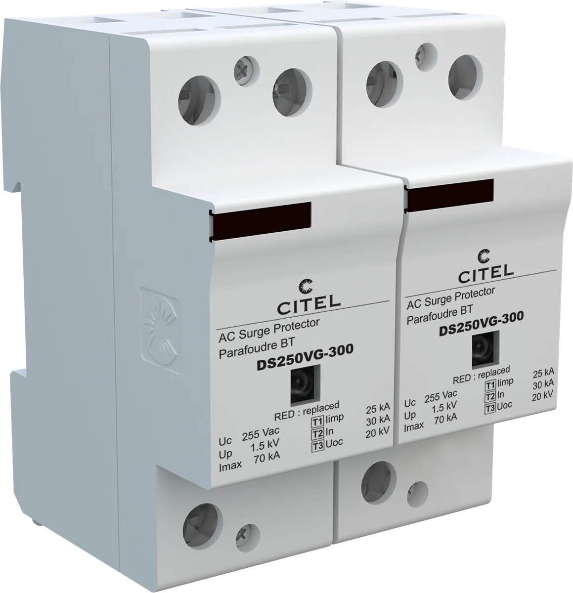 Устройство защиты от импульсных перенапряжений Citel DS252VG-300 (3469), высокоэнергетическое, тип 1+2+3