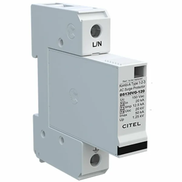Устройство защиты от импульсных перенапряжений Citel DS131VG-120 (571651), тип 1+2+3