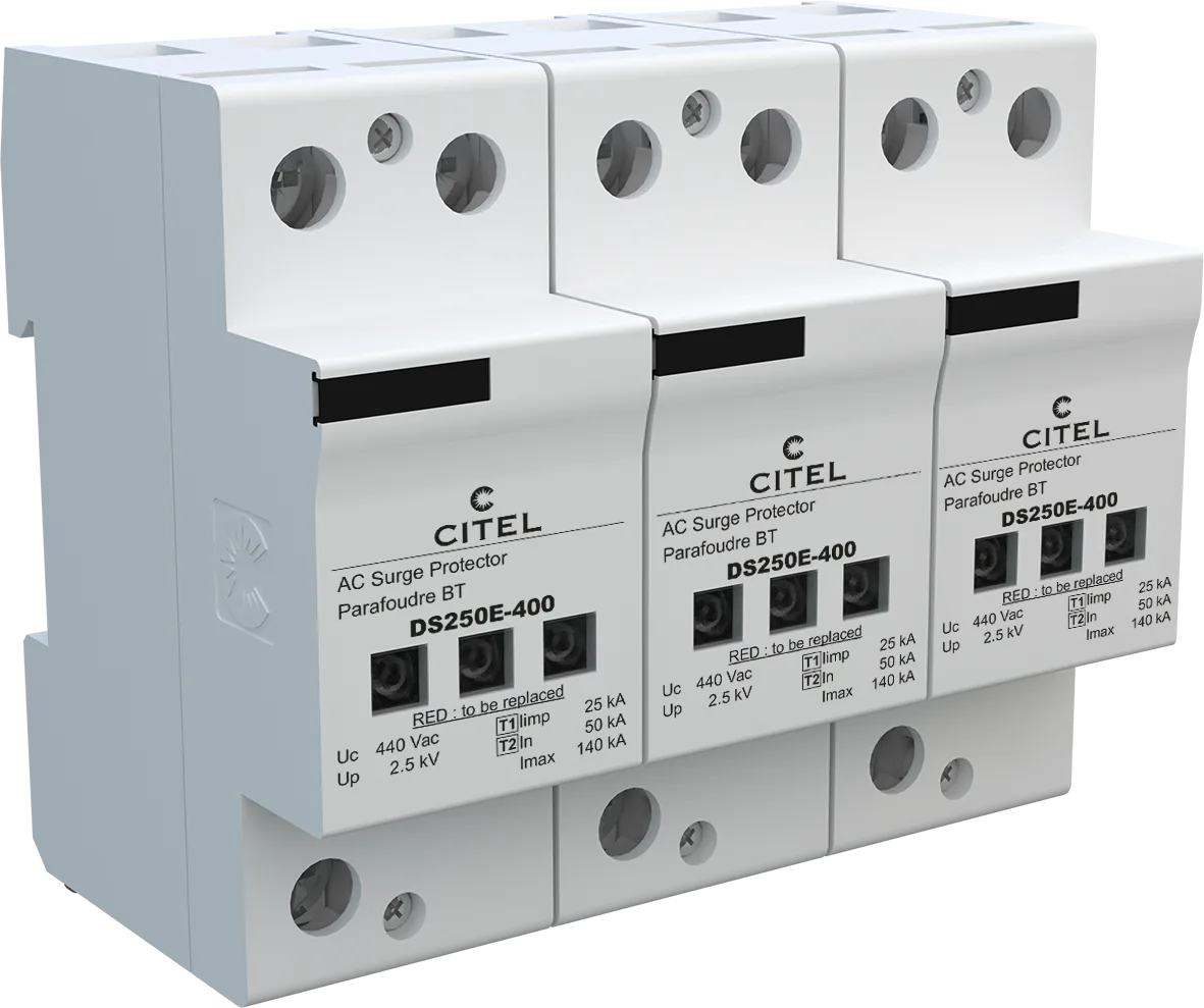 Устройство защиты от импульсных перенапряжений Citel DS253E-400 (3939), высокоэнергетическое, тип 1+2