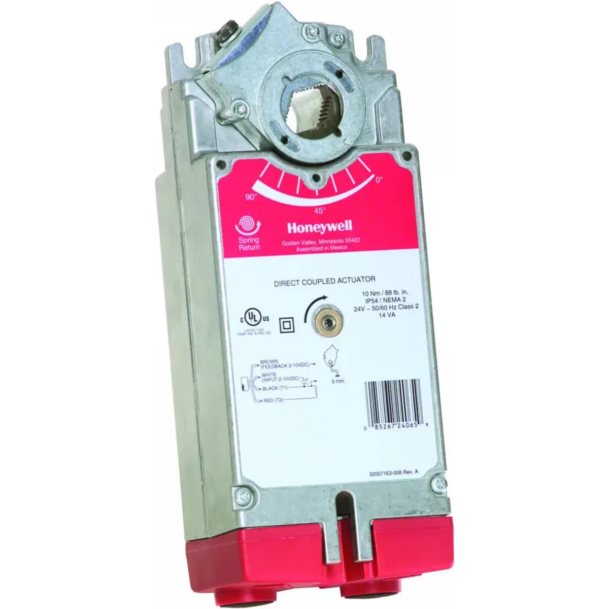 Привод воздушной заслонки Honeywell S1024-2POS-SW2