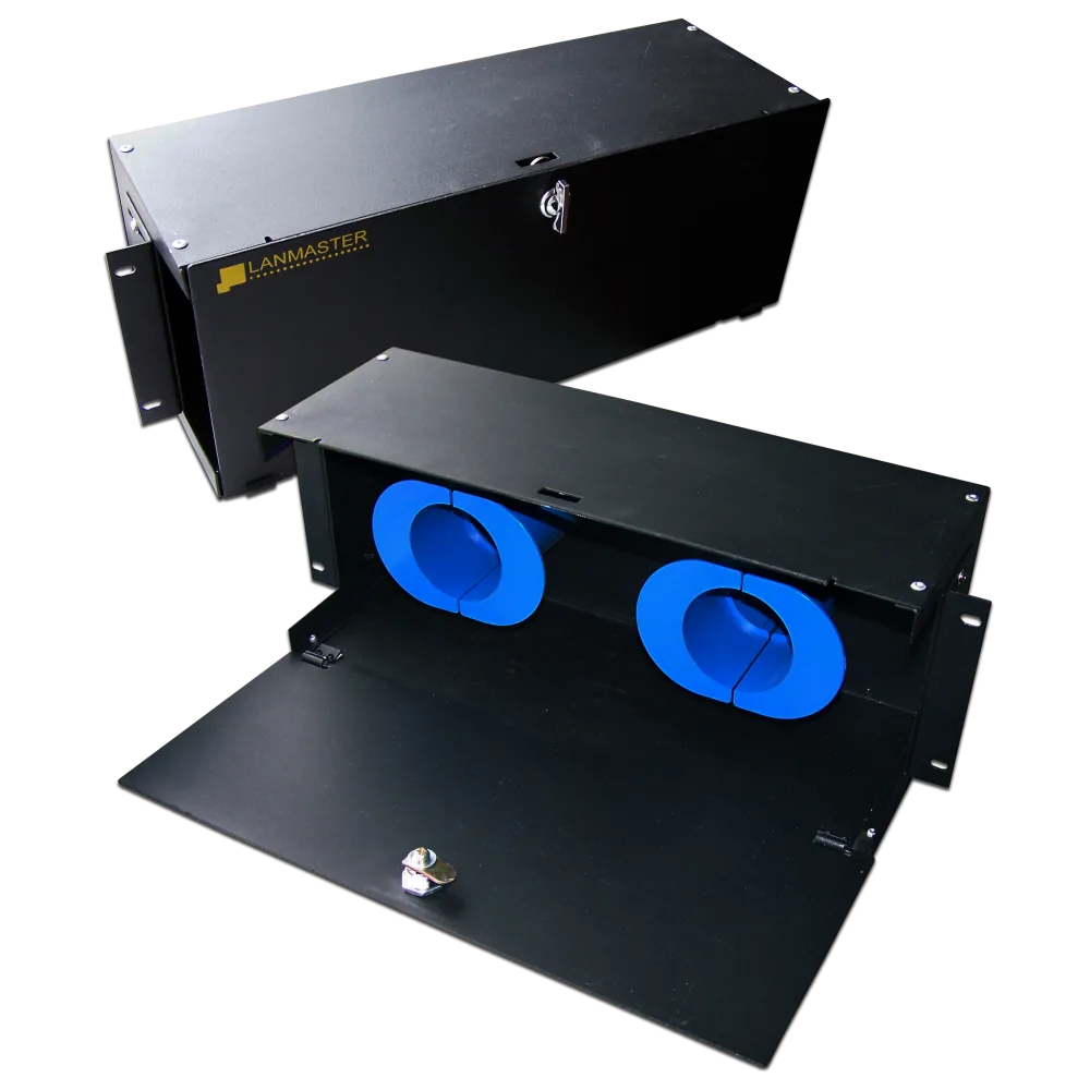 Кабельный органайзер LANMASTER для оптического кабеля 19", 4U
