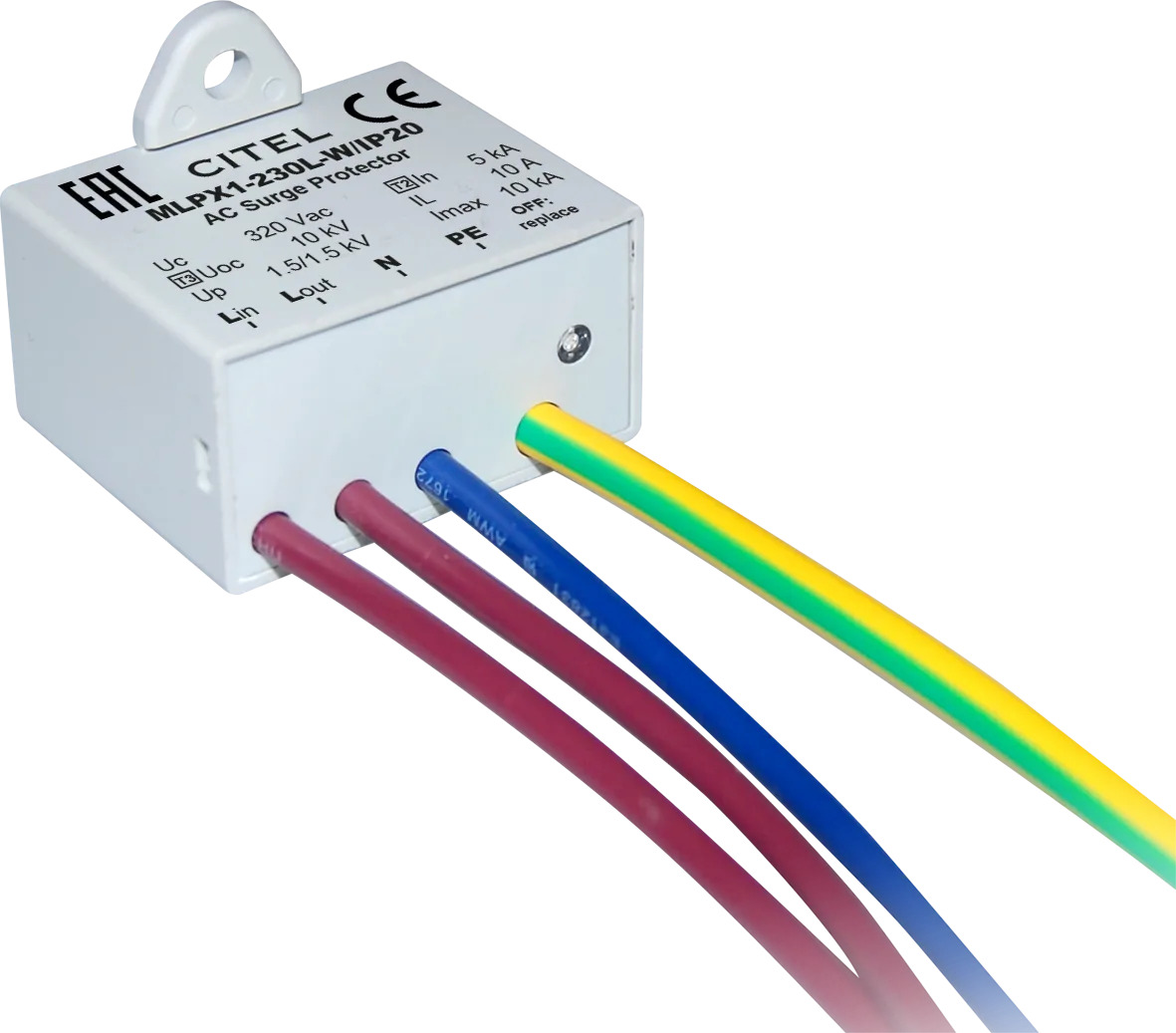Устройство защиты от импульсных перенапряжений Citel MLPX1-230L-W/IP20 (711216)