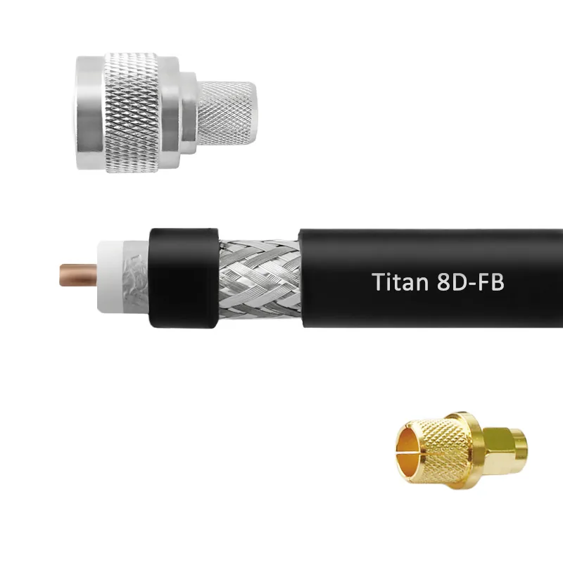 Кабельная сборка VEGATEL 8D-FB Titan N-male-SMA-male 1 м