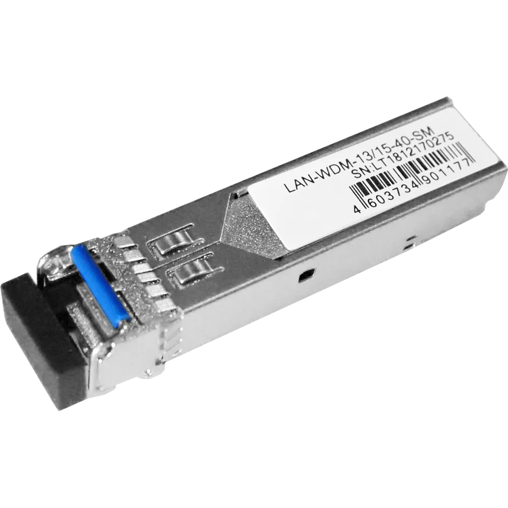 Модуль LANMASTER SFP WDM 1.25G, 1310nm/1550nm, 40 km, LC, DDM, Cisco