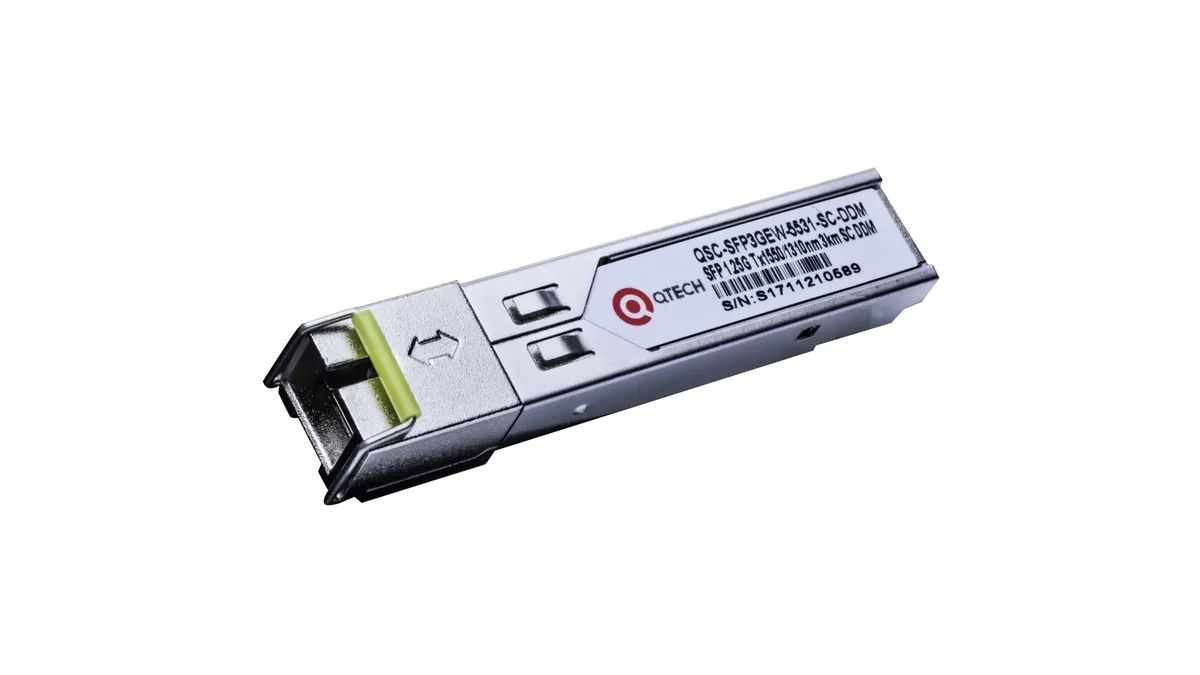 Оптический модуль SFP WDM BIDI QTECH QSC-SFP3GEW-5531-SC-DDM