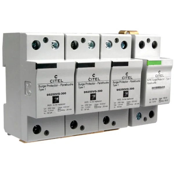 Устройство защиты от импульсных перенапряжений Citel DS254VG-400/G (3566), высокоэнергетическое, тип 1+2+3