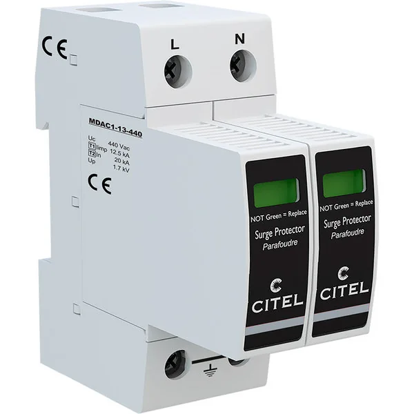 Устройство защиты от импульсных перенапряжений Citel DAC1-13-20-440 (821710412), тип 1+2