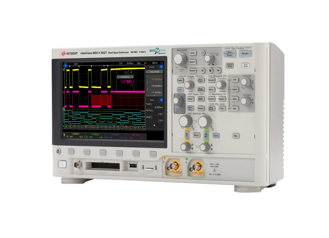 Осциллограф смешанных сигналов Keysight MSOX3032T, 350 МГц, 2 аналоговых и 16 цифровых каналов