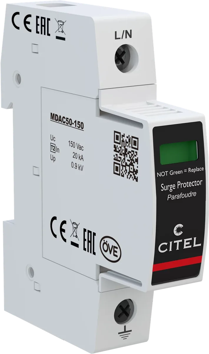 Устройство защиты от импульсных перенапряжений Citel DAC50-10-150 (821110111), тип 2