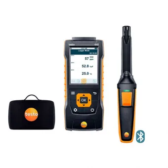 Комплект Testo 440 + Bluetooth-зонд CO2 0563 4405
