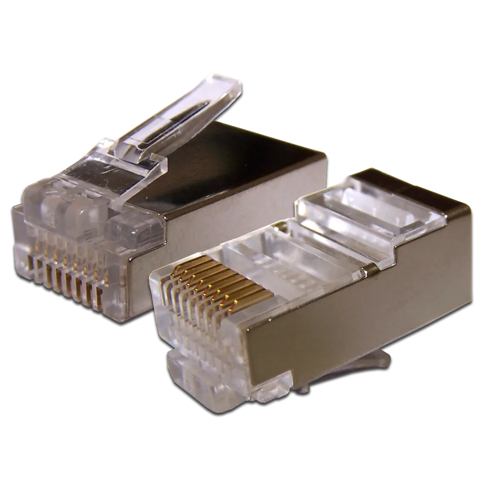Коннектор LANMASTER RJ-45 STP 8P8C, универсальный, cat.6, 100 шт.