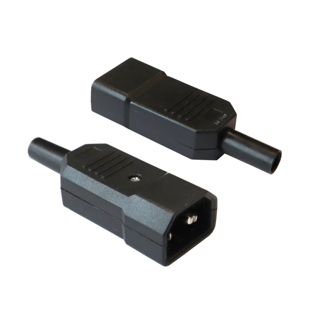 Вилка LANMASTER IEC 60320 C14, 10 A, 250V, разборная, черная