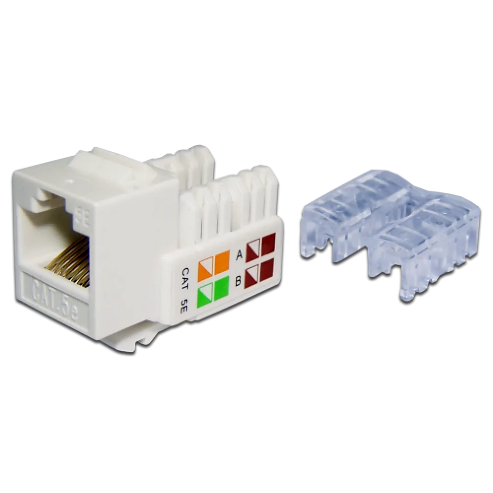 Модуль LANMASTER RJ45, кат.5е, белый