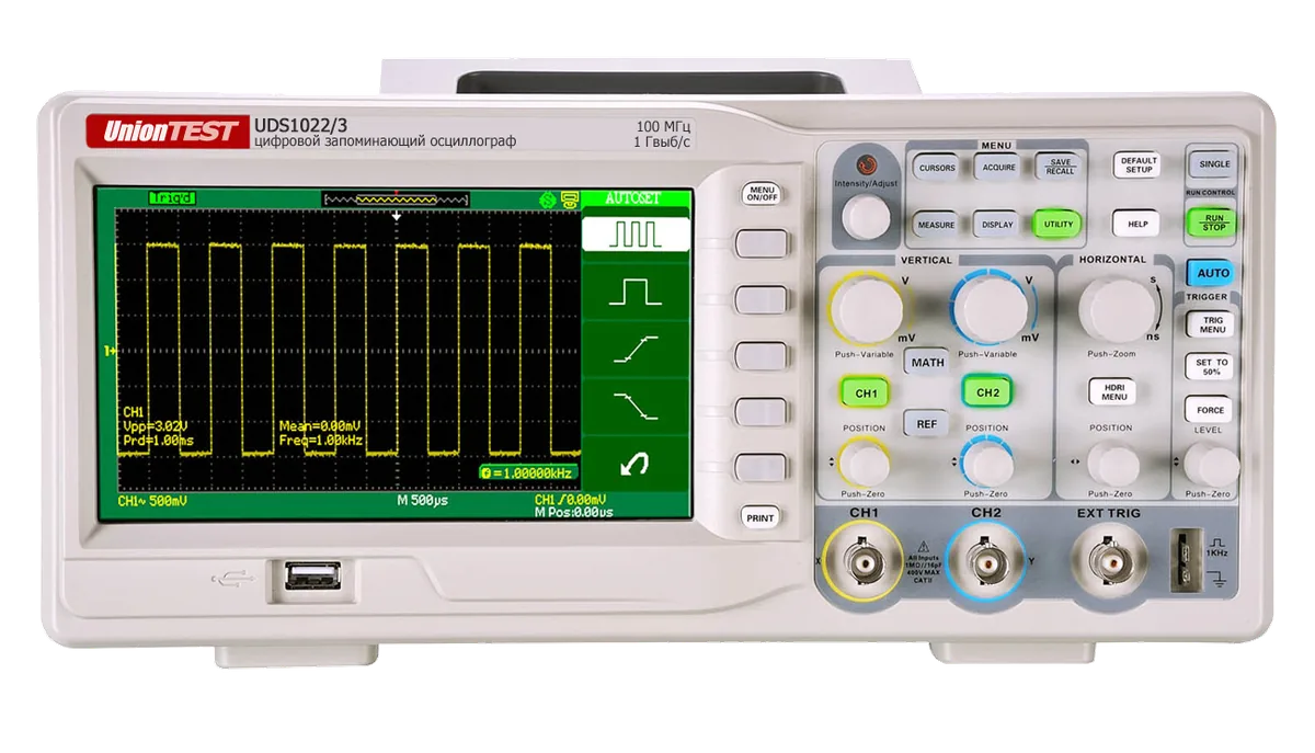 Осциллограф UnionTEST UDS1022/3
